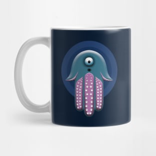 Funny hamsa octopus Mug
